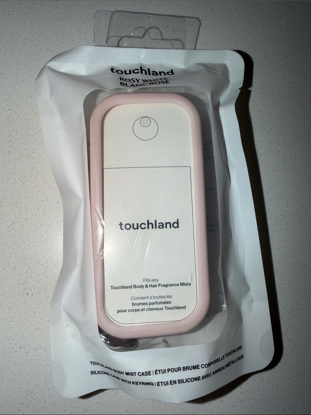 Touchland Rosy White Silicone Mist Case - Pink